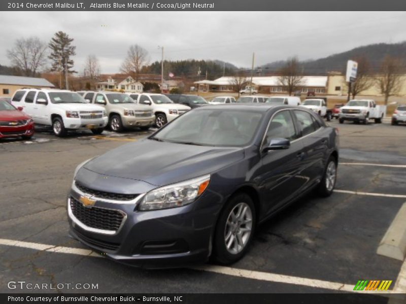 Atlantis Blue Metallic / Cocoa/Light Neutral 2014 Chevrolet Malibu LT