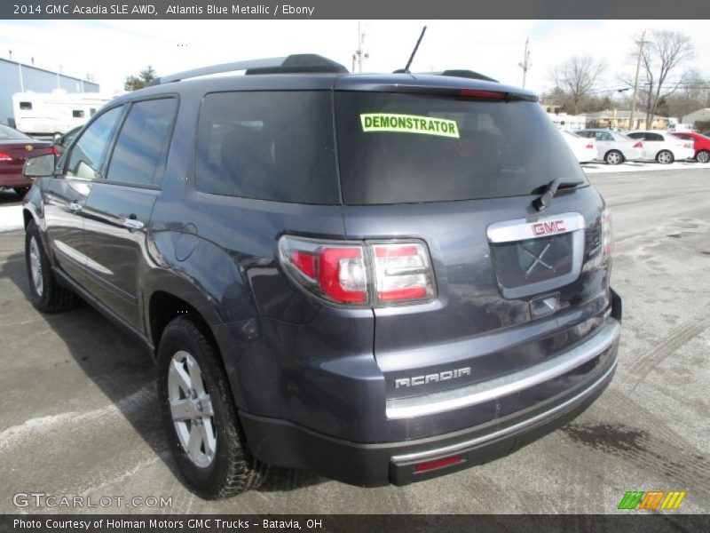 Atlantis Blue Metallic / Ebony 2014 GMC Acadia SLE AWD