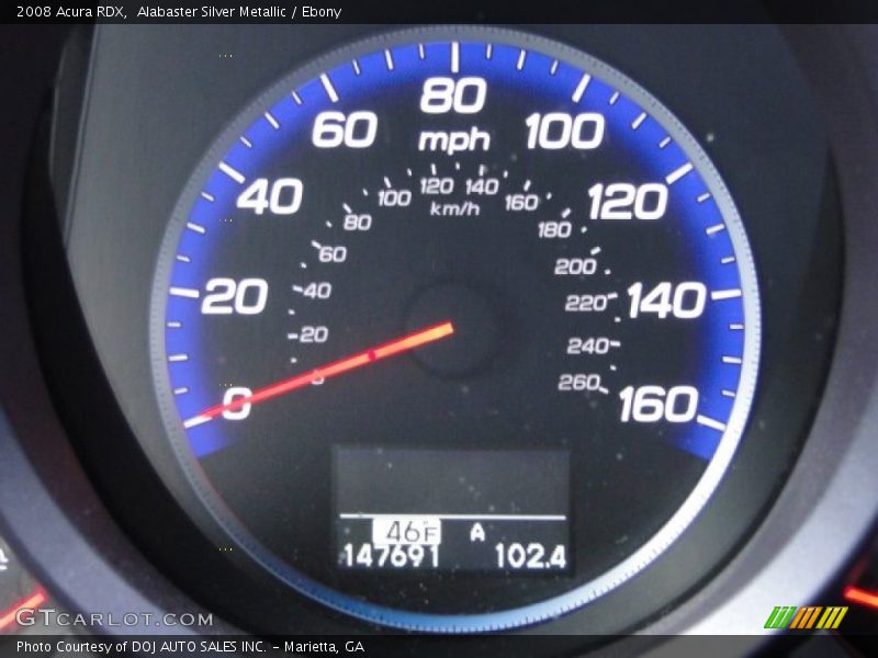 Alabaster Silver Metallic / Ebony 2008 Acura RDX