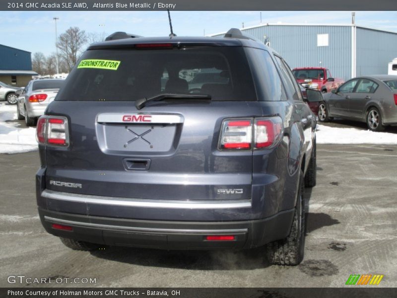 Atlantis Blue Metallic / Ebony 2014 GMC Acadia SLE AWD