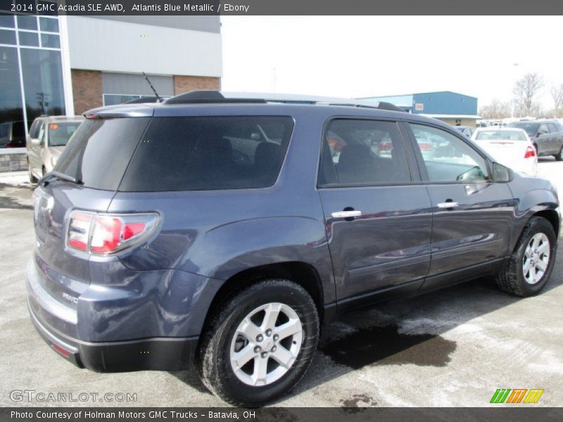 Atlantis Blue Metallic / Ebony 2014 GMC Acadia SLE AWD