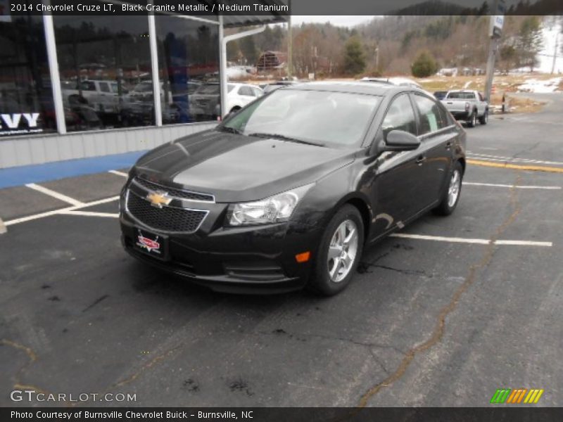 Black Granite Metallic / Medium Titanium 2014 Chevrolet Cruze LT