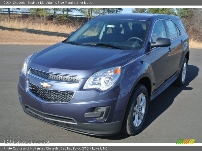 Atlantis Blue Metallic / Jet Black 2014 Chevrolet Equinox LS