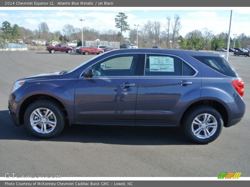 Atlantis Blue Metallic / Jet Black 2014 Chevrolet Equinox LS
