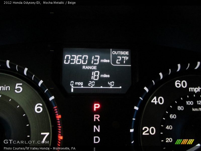 Mocha Metallic / Beige 2012 Honda Odyssey EX