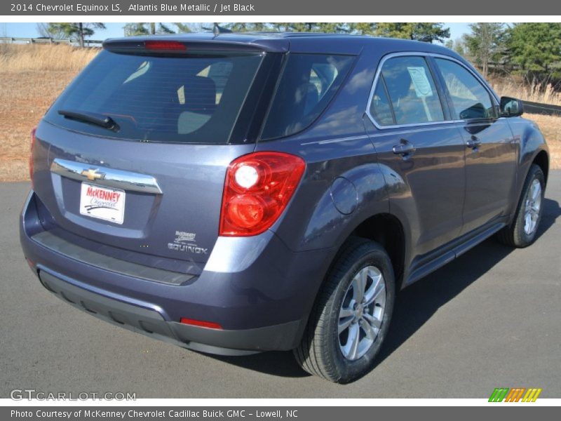 Atlantis Blue Metallic / Jet Black 2014 Chevrolet Equinox LS