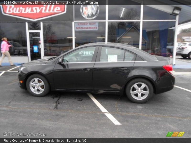 Black Granite Metallic / Medium Titanium 2014 Chevrolet Cruze LT