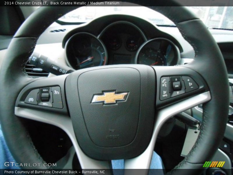 Black Granite Metallic / Medium Titanium 2014 Chevrolet Cruze LT