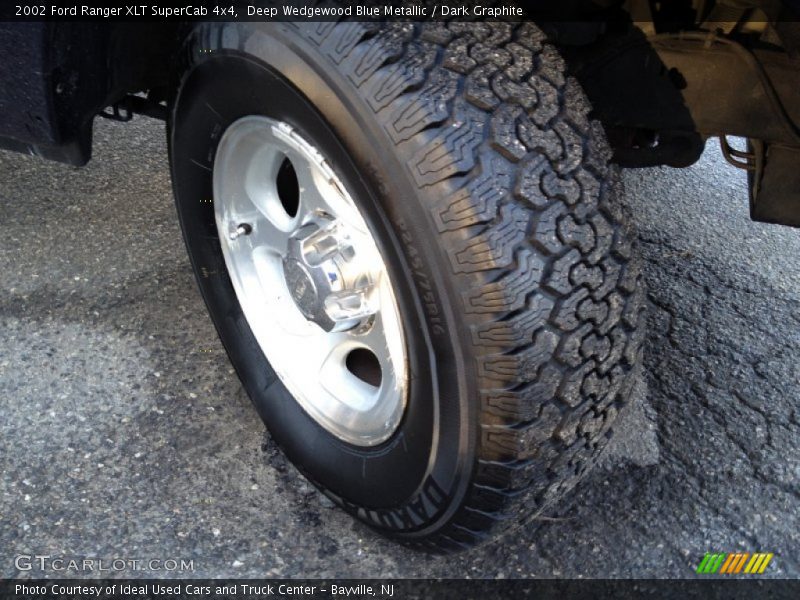 Deep Wedgewood Blue Metallic / Dark Graphite 2002 Ford Ranger XLT SuperCab 4x4