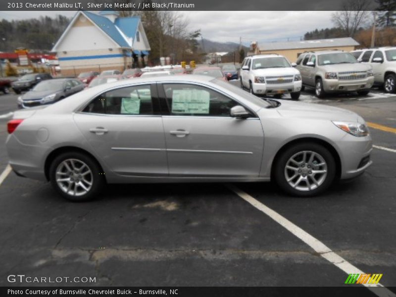 Silver Ice Metallic / Jet Black/Titanium 2013 Chevrolet Malibu LT