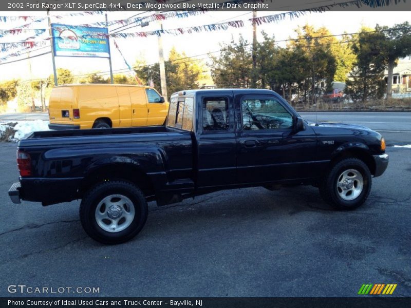 Deep Wedgewood Blue Metallic / Dark Graphite 2002 Ford Ranger XLT SuperCab 4x4
