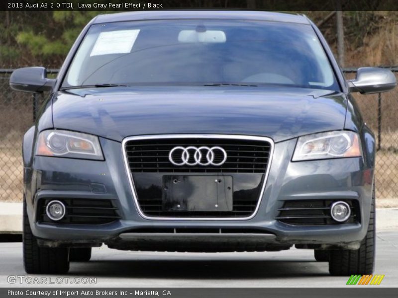 Lava Gray Pearl Effect / Black 2013 Audi A3 2.0 TDI