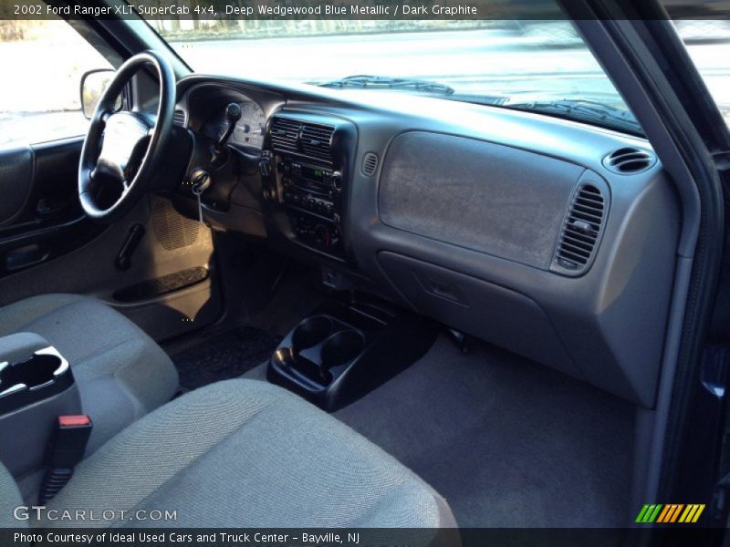 Deep Wedgewood Blue Metallic / Dark Graphite 2002 Ford Ranger XLT SuperCab 4x4