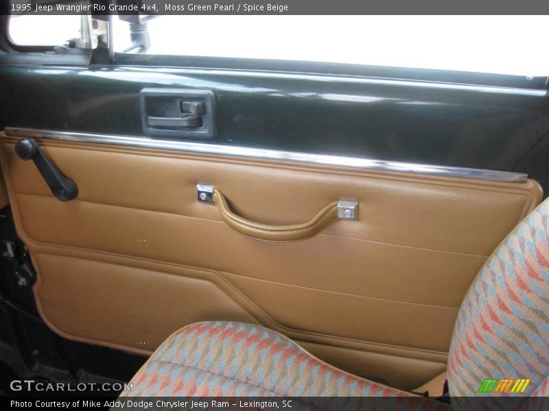 Moss Green Pearl / Spice Beige 1995 Jeep Wrangler Rio Grande 4x4