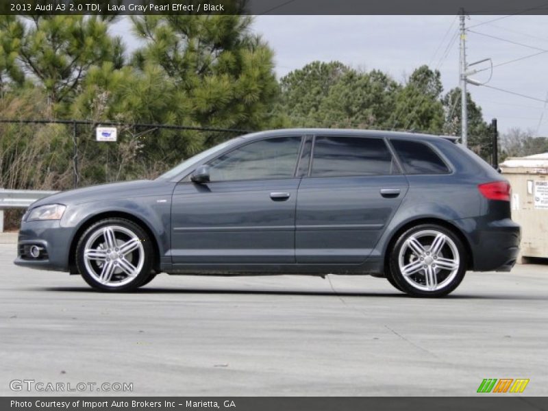 Lava Gray Pearl Effect / Black 2013 Audi A3 2.0 TDI