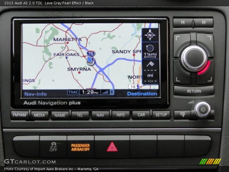 Lava Gray Pearl Effect / Black 2013 Audi A3 2.0 TDI