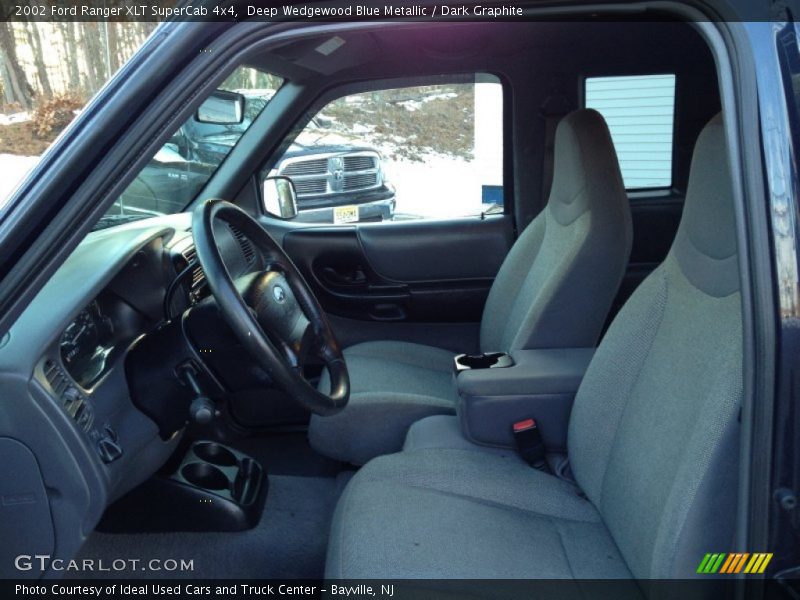 Deep Wedgewood Blue Metallic / Dark Graphite 2002 Ford Ranger XLT SuperCab 4x4
