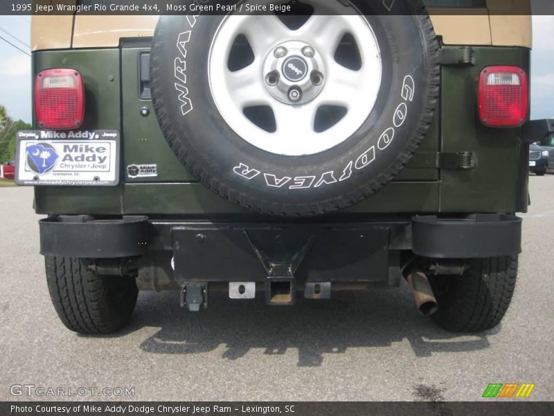 Moss Green Pearl / Spice Beige 1995 Jeep Wrangler Rio Grande 4x4