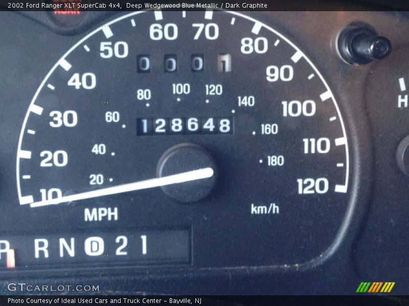 Deep Wedgewood Blue Metallic / Dark Graphite 2002 Ford Ranger XLT SuperCab 4x4