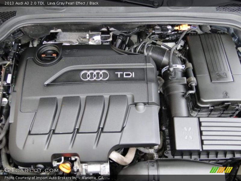 Lava Gray Pearl Effect / Black 2013 Audi A3 2.0 TDI