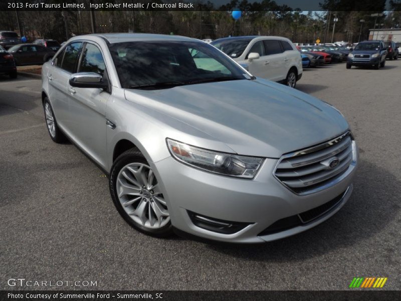 Ingot Silver Metallic / Charcoal Black 2013 Ford Taurus Limited