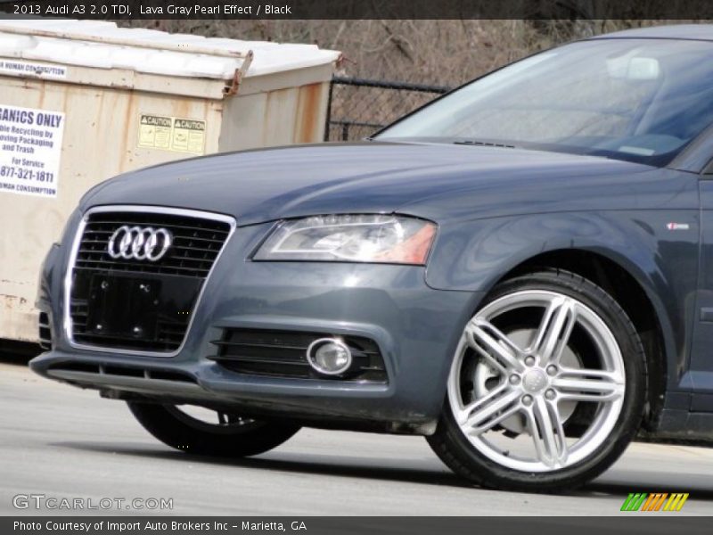 Lava Gray Pearl Effect / Black 2013 Audi A3 2.0 TDI