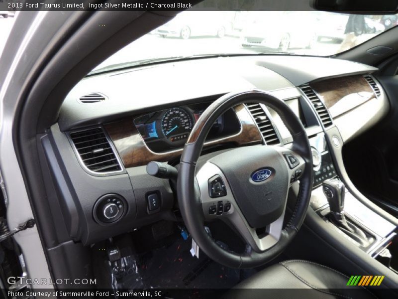 Ingot Silver Metallic / Charcoal Black 2013 Ford Taurus Limited