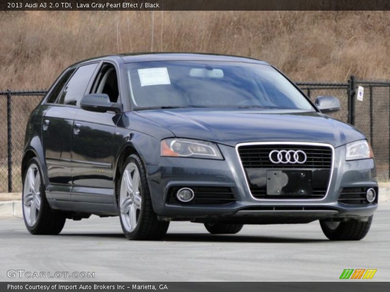 Lava Gray Pearl Effect / Black 2013 Audi A3 2.0 TDI