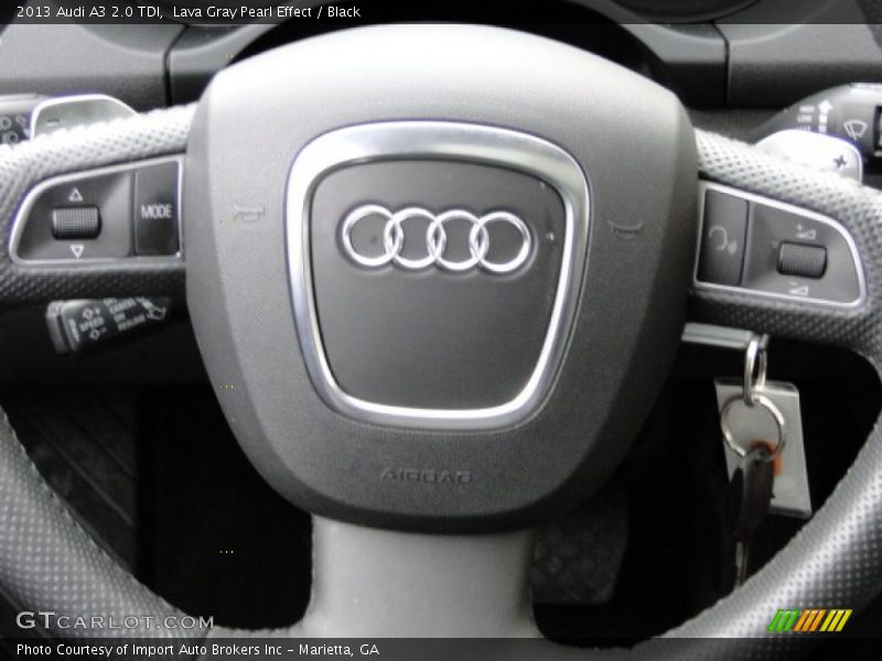 Lava Gray Pearl Effect / Black 2013 Audi A3 2.0 TDI