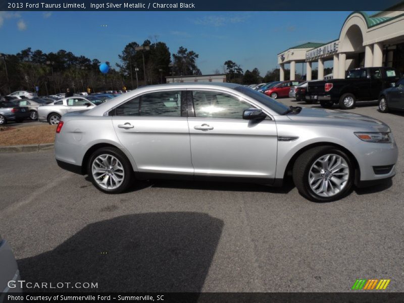 Ingot Silver Metallic / Charcoal Black 2013 Ford Taurus Limited