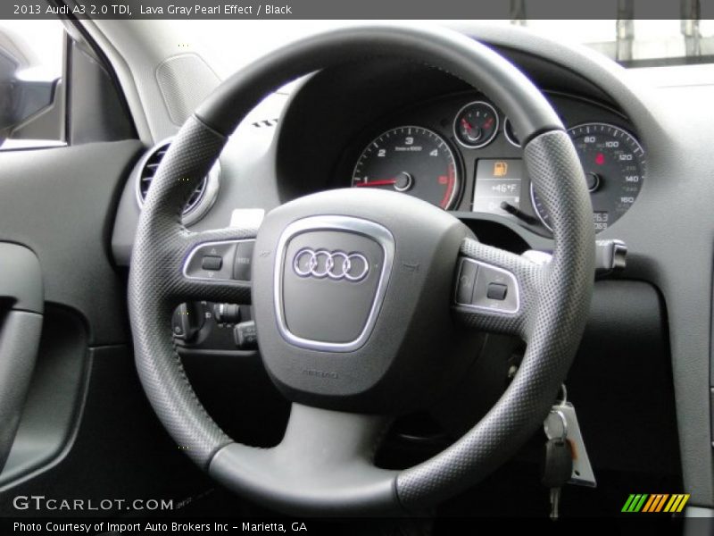 Lava Gray Pearl Effect / Black 2013 Audi A3 2.0 TDI