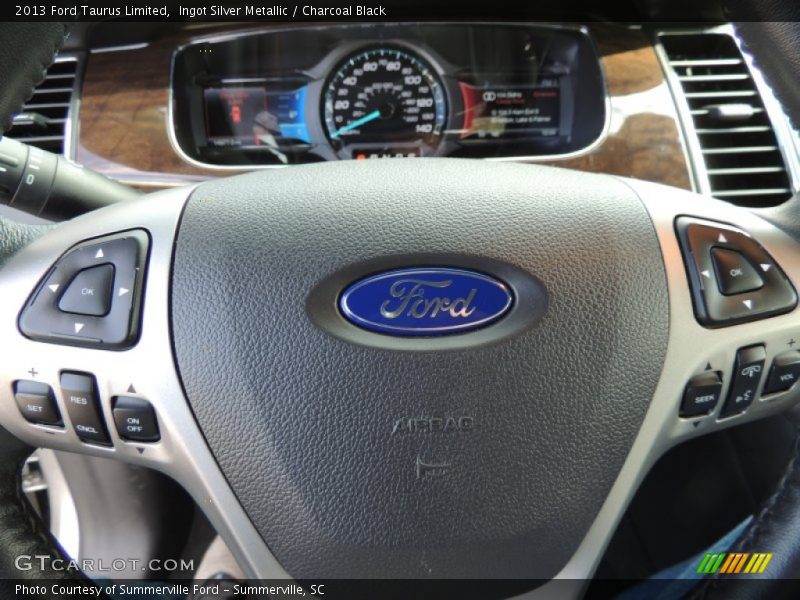 Ingot Silver Metallic / Charcoal Black 2013 Ford Taurus Limited