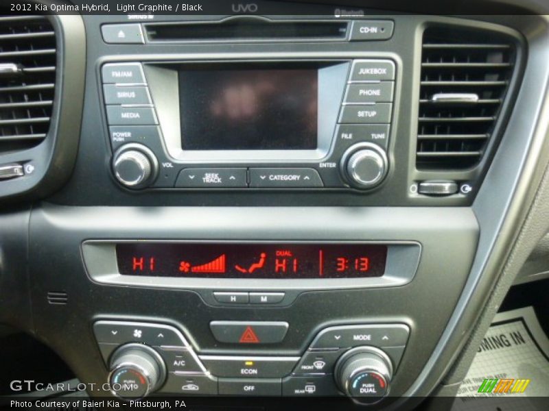 Light Graphite / Black 2012 Kia Optima Hybrid