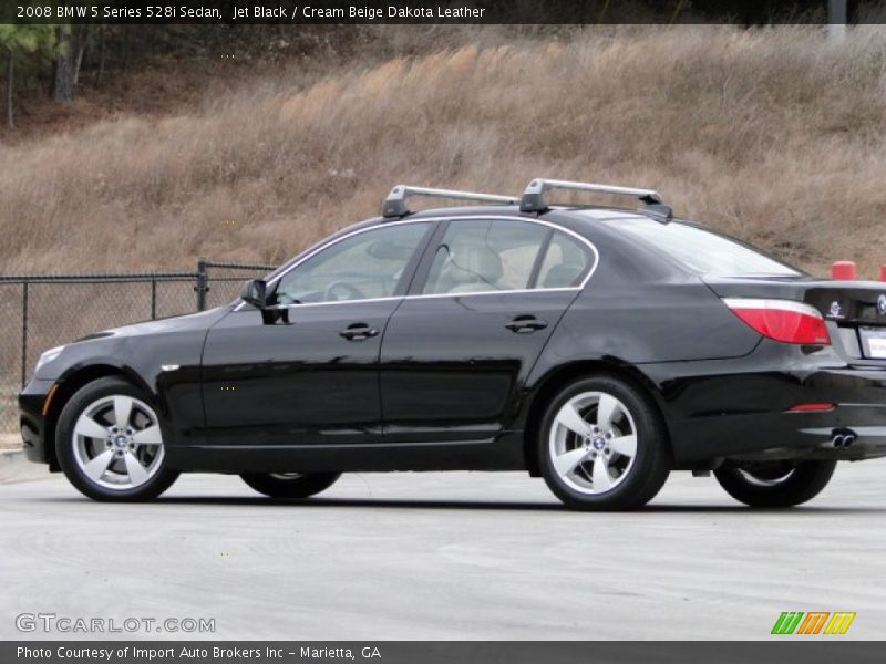 Jet Black / Cream Beige Dakota Leather 2008 BMW 5 Series 528i Sedan