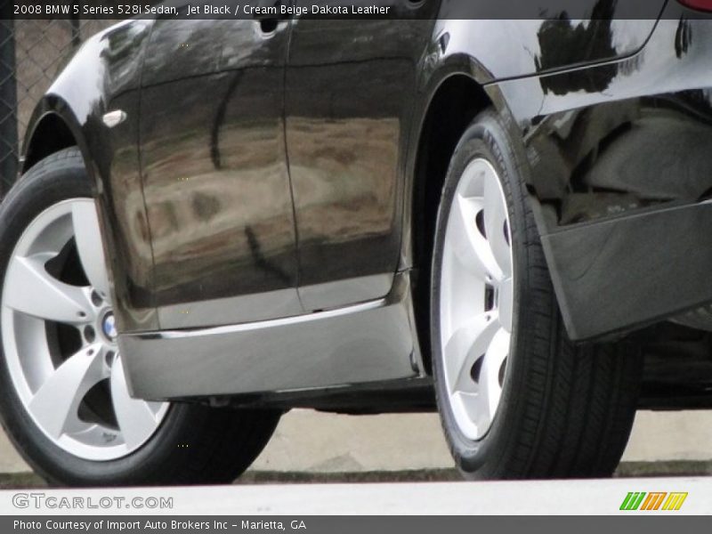 Jet Black / Cream Beige Dakota Leather 2008 BMW 5 Series 528i Sedan