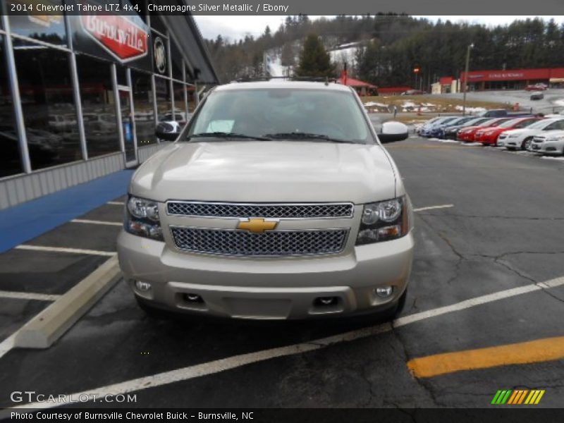 Champagne Silver Metallic / Ebony 2014 Chevrolet Tahoe LTZ 4x4