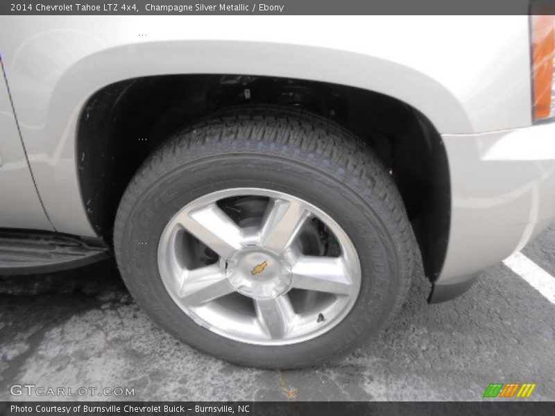 Champagne Silver Metallic / Ebony 2014 Chevrolet Tahoe LTZ 4x4