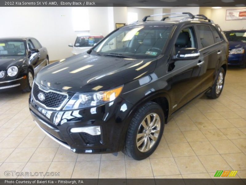 Ebony Black / Black 2012 Kia Sorento SX V6 AWD