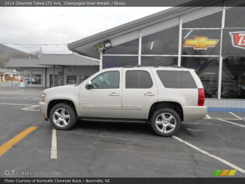 Champagne Silver Metallic / Ebony 2014 Chevrolet Tahoe LTZ 4x4