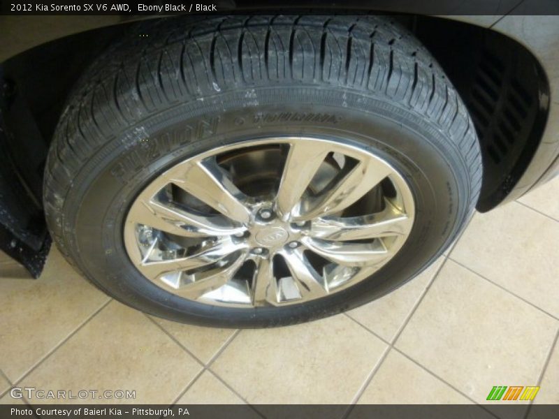 Ebony Black / Black 2012 Kia Sorento SX V6 AWD