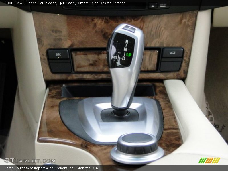 Jet Black / Cream Beige Dakota Leather 2008 BMW 5 Series 528i Sedan