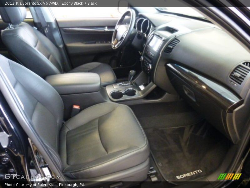 Ebony Black / Black 2012 Kia Sorento SX V6 AWD