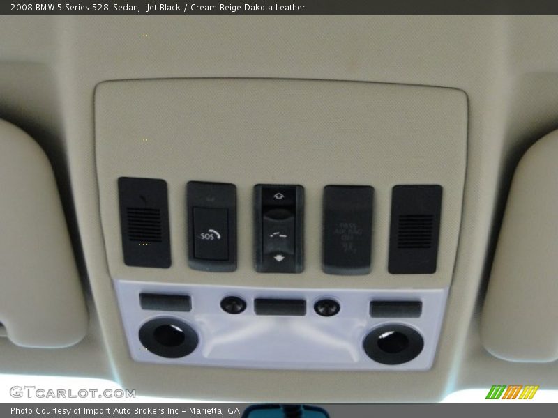 Jet Black / Cream Beige Dakota Leather 2008 BMW 5 Series 528i Sedan