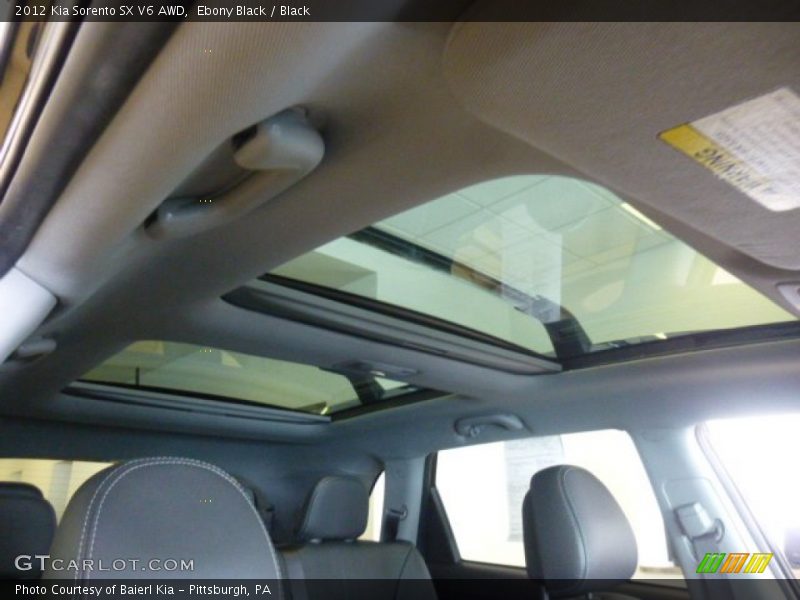 Ebony Black / Black 2012 Kia Sorento SX V6 AWD