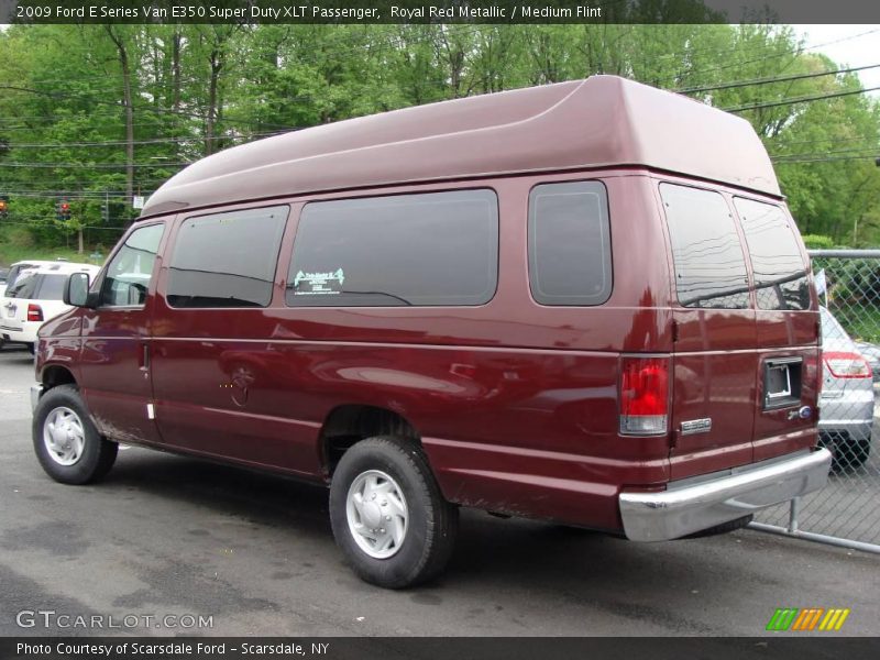 Royal Red Metallic / Medium Flint 2009 Ford E Series Van E350 Super Duty XLT Passenger