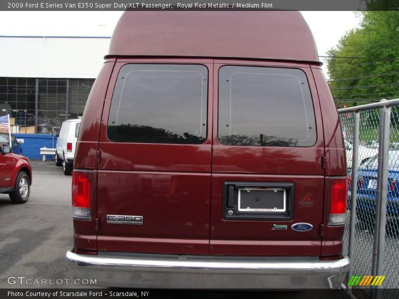 Royal Red Metallic / Medium Flint 2009 Ford E Series Van E350 Super Duty XLT Passenger