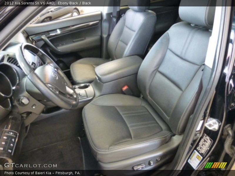 Ebony Black / Black 2012 Kia Sorento SX V6 AWD