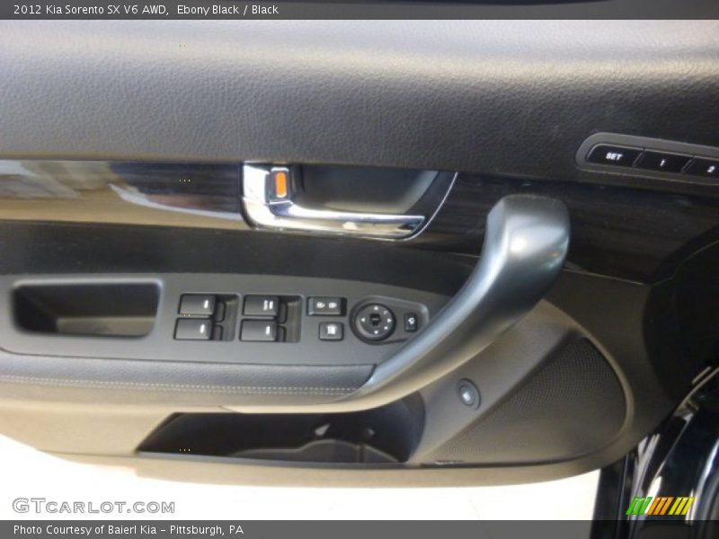 Ebony Black / Black 2012 Kia Sorento SX V6 AWD