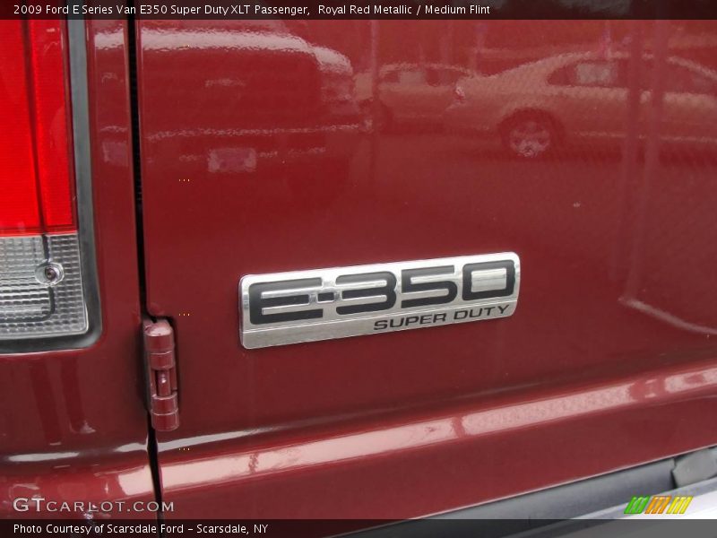 Royal Red Metallic / Medium Flint 2009 Ford E Series Van E350 Super Duty XLT Passenger