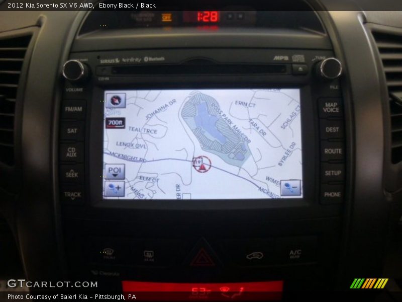 Ebony Black / Black 2012 Kia Sorento SX V6 AWD